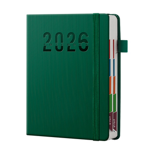 2026年日程本新款计划表笔记本子日历记事本商务办公365天工作日志学习时间管理一日一页效率手帐日记可定制