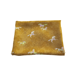 国风人丝马纹祥云图案汉服布料 高档雪尼尔绣花中式套装旗袍面料