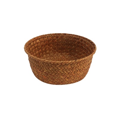 手工编织海草收纳筐零食篮