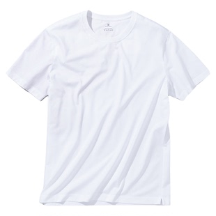 佟大为同款MrBu布先生长绒棉t恤男体恤圆领上衣短袖夏季GT00697