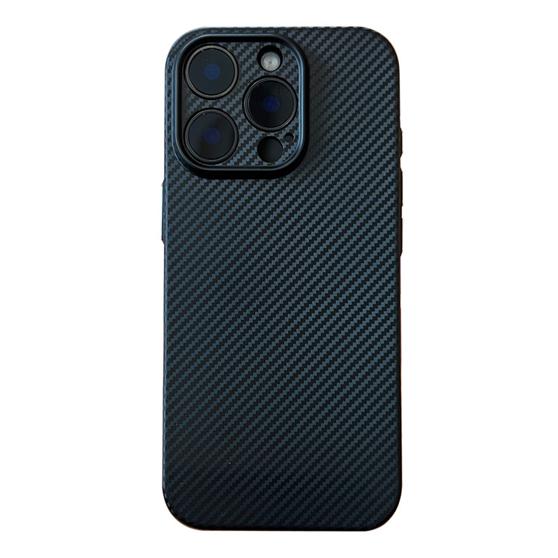 elam适用苹果16ProMax超薄手机壳17ai相机按键全包iPhone15promax保护套碳纤维纹防摔14软胶13