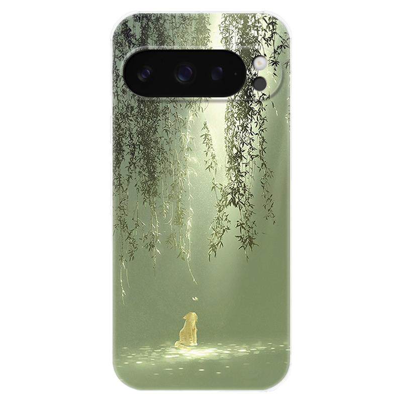 可爱小猫咪适用谷歌Pixel10手机壳9pro/8/7/6A文艺XL小清新艺术女款气囊防摔软