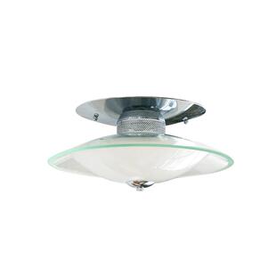 Lynn's立意复古玻璃吸顶灯卧室书房包豪斯中古圆形led护眼灯具