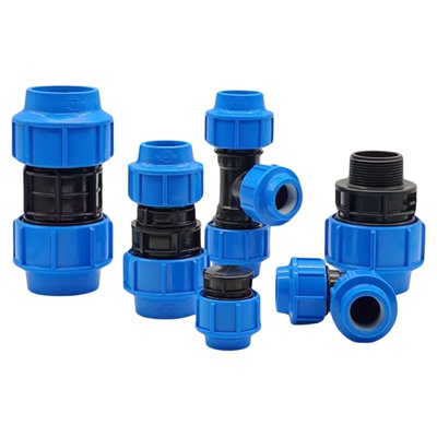 PE管高承压三通快接管件免热熔