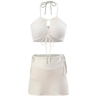 agliondy大码泳衣女微胖女孩遮肉2025新款纯欲泳装温泉度假比基尼