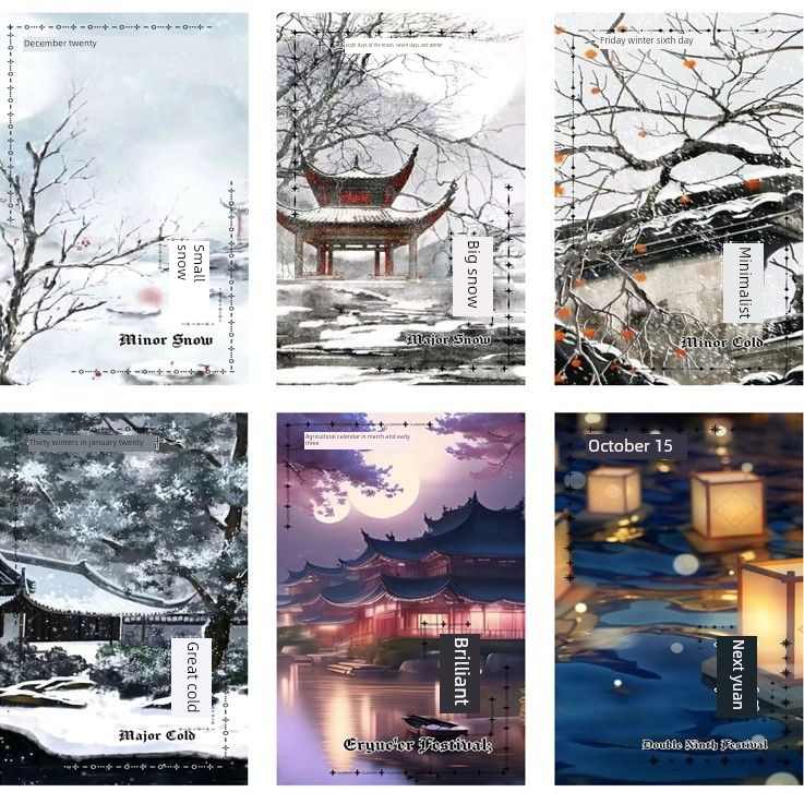 十日终焉朔望月游戏卡牌24节气12节日桌游纸牌玩具休闲灾厄年学生