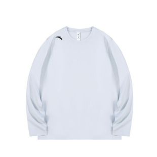 安踏保暖内衣男士秋衣冬季单件上衣男款长袖磨毛加绒运动打底衣男