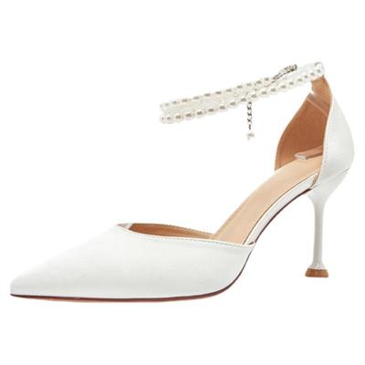 珍珠链高跟鞋绕脚可调防掉跟神器