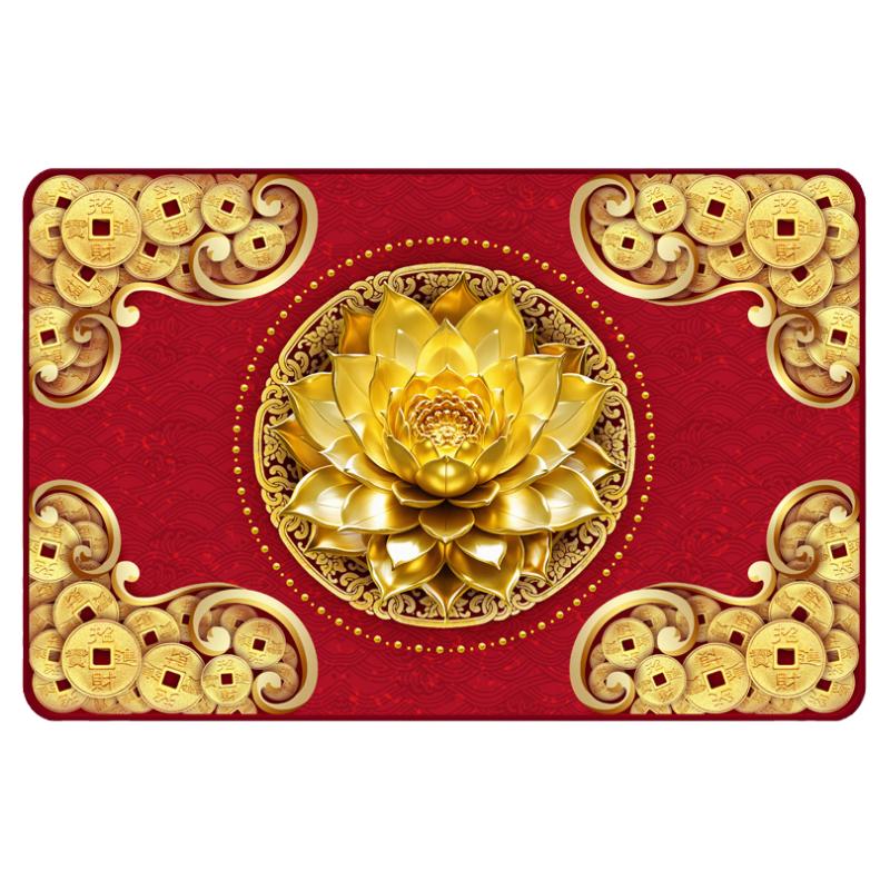 金莲花地垫浴室吸水垫卫生间防滑垫厕所洗手间门口硅藻泥速干脚垫