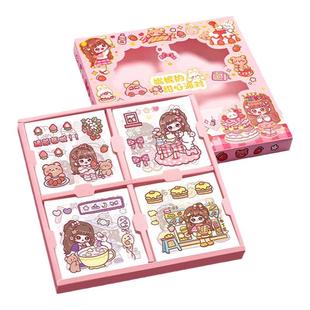 手帐贴纸女孩儿童手账贴画透明贴纸玩具100张可爱卡通粘贴咕卡手机壳装饰小图案防水PET手帐本贴纸素材高颜值