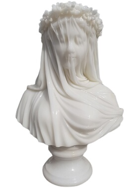 汉白玉抽象侘寂风欧式摆件混搭