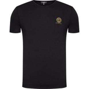 Versace/范思哲烫金美杜莎修身男士短袖T恤 AUU01005 AUU01004