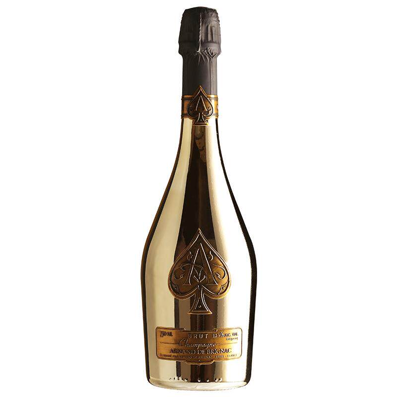 黑桃A黄金香槟法国原瓶进口聚会起泡酒葡萄酒干型香槟750ml