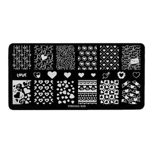 美甲法式指甲款式双头印章硅胶盖贴透明头带钢板模板转印辅助神器