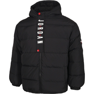 NIKE耐克大童jordan运动休闲保暖连帽羽绒服外套JD2542051GS-003