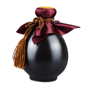 代县贵喜黄酒15度醇黄酒黑坛礼盒装500ml山西代州纯粮黍米半甜型