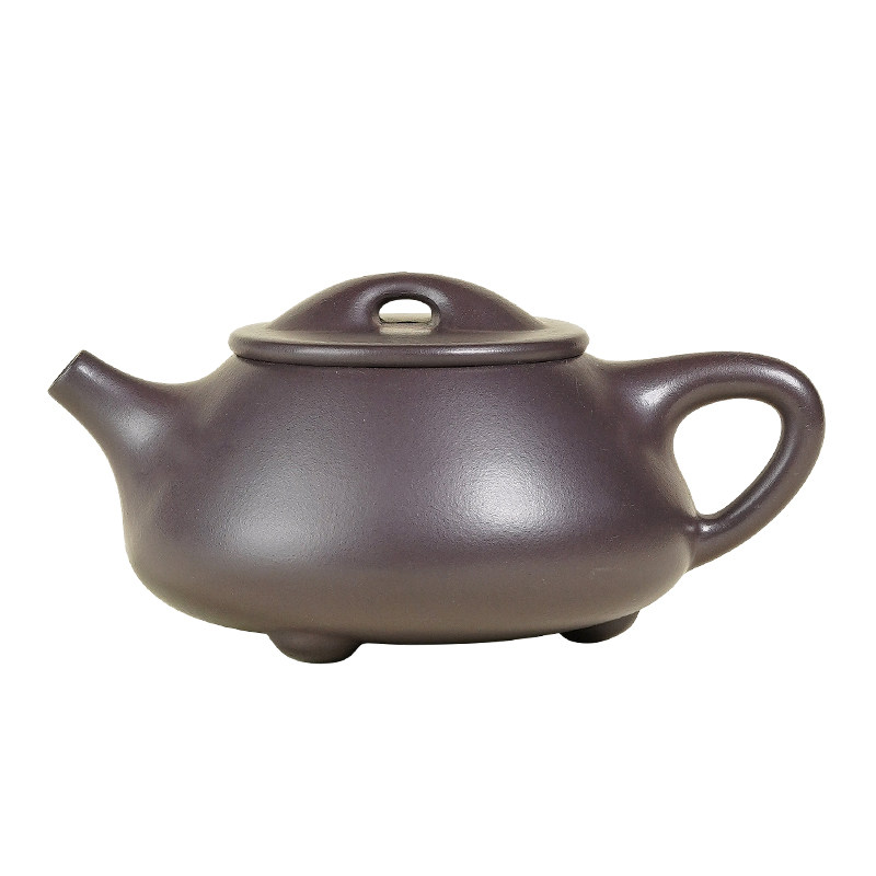 名壶秋月宜兴紫砂壶纯手工原矿紫茄泥满瓢功夫茶具泡茶壶景舟石瓢