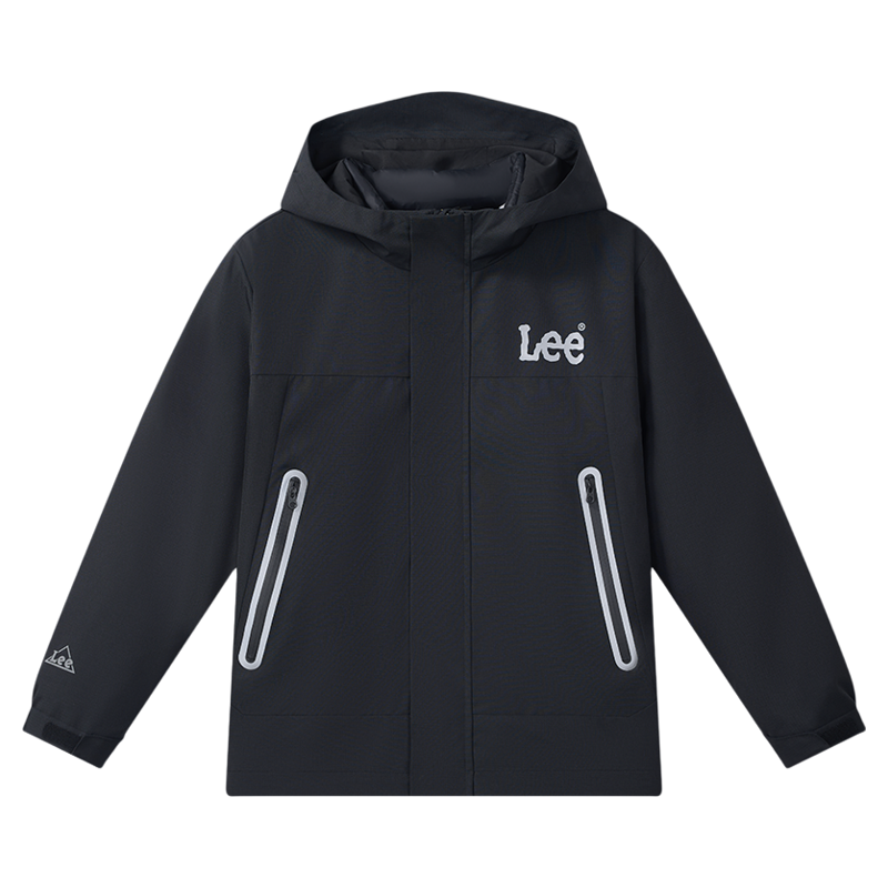 Lee kids户外露营软壳秋冬双层儿童登山服保暖三合一风衣羽绒服