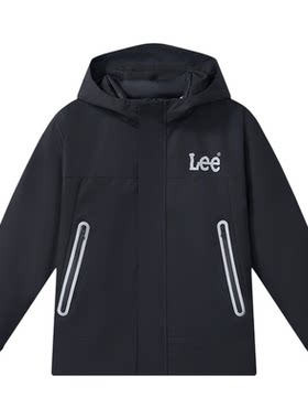 Lee kids户外露营软壳秋冬双层儿童登山服保暖三合一风衣羽绒服