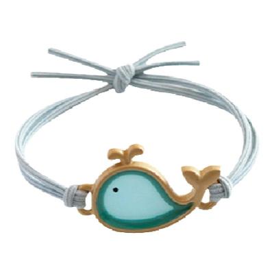 小鲸鱼头绳可爱手工发绳扎头发