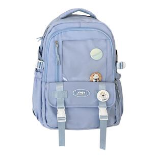 高颜值书包女 初中高中学生大容量双肩包女生日系ins休闲电脑背包