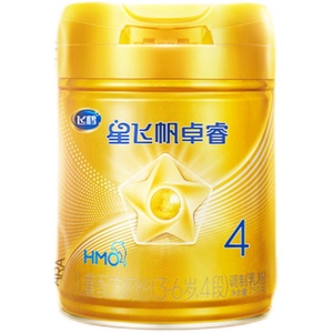 飞鹤星飞帆卓睿4段儿童奶粉HMO配方奶粉750g*6