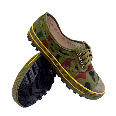 低帮迷彩解放鞋征峰钉底黄球鞋
