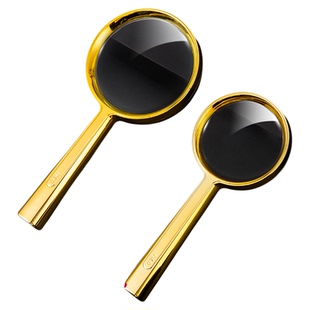 【得力】放大镜手持式高清便携式放大镜老人儿童学生阅读看报古玩鉴宝鉴别户外手机维修探索自然防摔2025新款