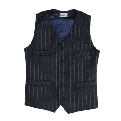 秋冬保暖羊毛英伦复古加大码马夹