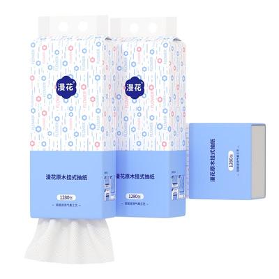 漫花大包气垫挂抽纸巾整箱装