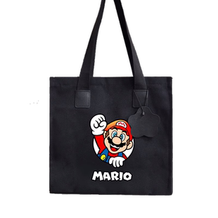 马里奥兄弟超级玛丽耀西库巴帆布包袋子男女手提学生书包单肩背包