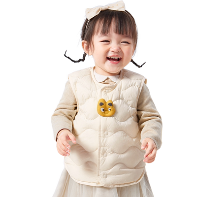 宝宝羽绒马甲巴拉巴拉婴儿背心潮