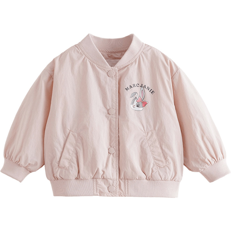 马克珍妮儿童萌趣小兔棒球服外套