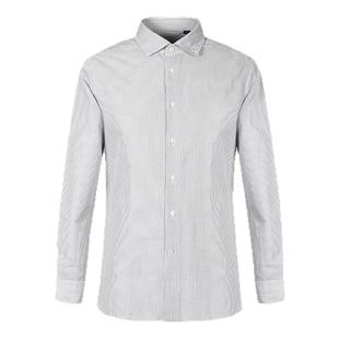 【雨露麻】LAMPO/蓝豹男士长袖衬衫进口14S棉麻休闲衬衣