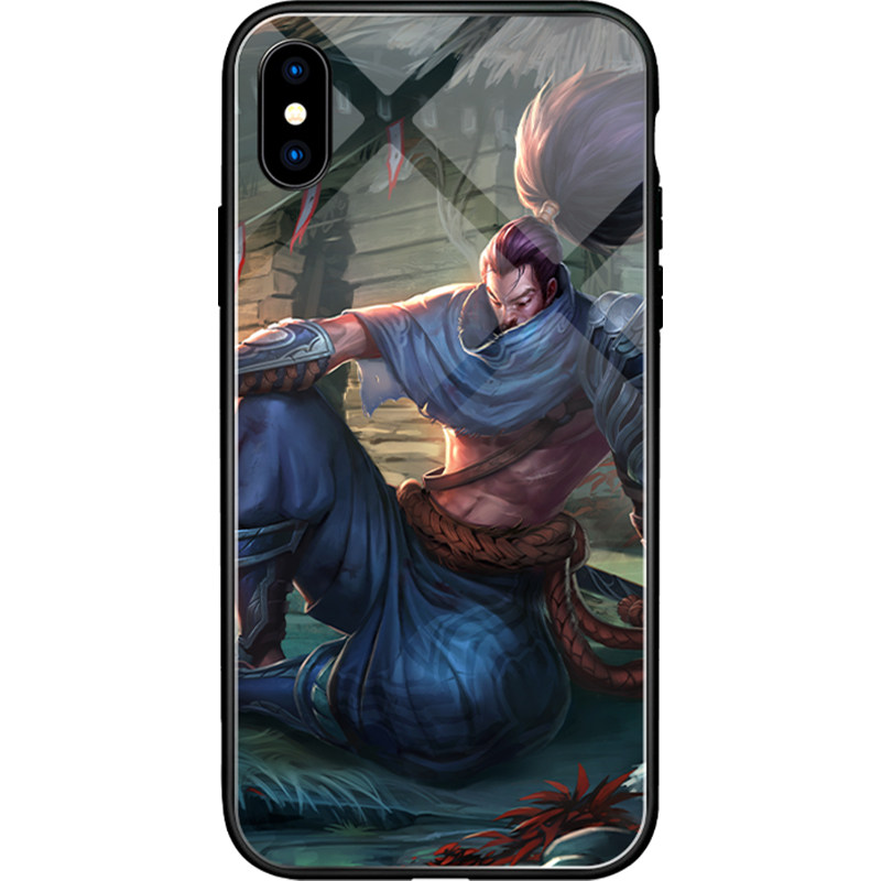 英雄联盟LOL手机壳定制卡莎亚索盲僧玻璃适用iPhone16ProMax苹果15华为Mate70小米15OPPO荣耀90