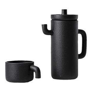 Darchin 现代圆润弧形陶瓷咖啡壶咖啡杯大理石托盘客厅茶几水具