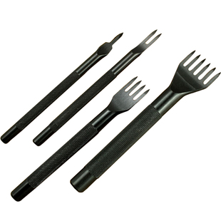 古月菱斩 老牌子 皮革DIY制作工具 植鞣打孔精钢斩 4mm间距 10021