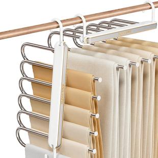 佳帮手折叠裤架家用无痕裤夹多功能裤挂衣架衣柜内置裤子收纳神器
