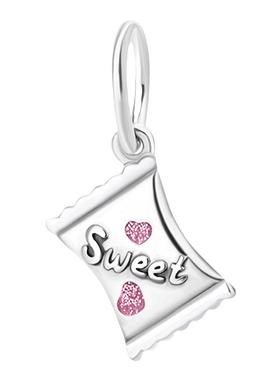 925银糖果兔吊饰潘家串珠diy饰品