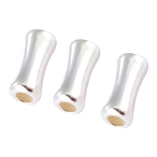 925纯银竹节配件散珠手工diy串珠编织手链手串隔珠小银管银饰管珠