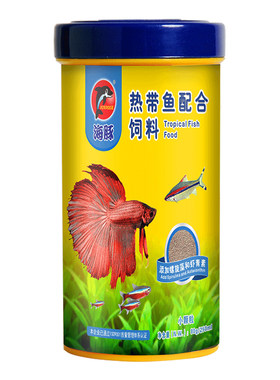 海豚鱼粮增艳贴片热带金鱼