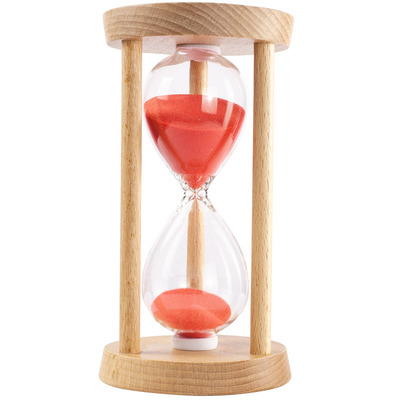 原木打造沙漏时间管理计时器