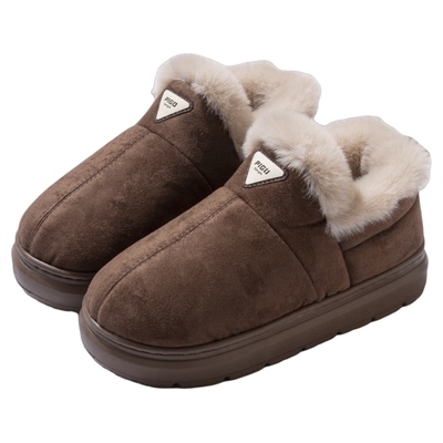 棉鞋男士冬季2025新款厚毛绒保暖