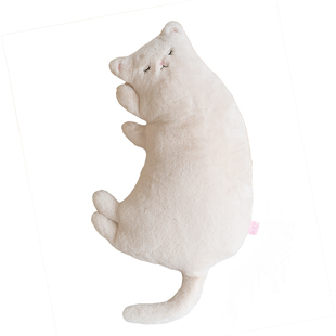 Coolercolour原创懒懒猫咪睡觉奶乎乎长条大抱枕玩偶靠枕创意礼物