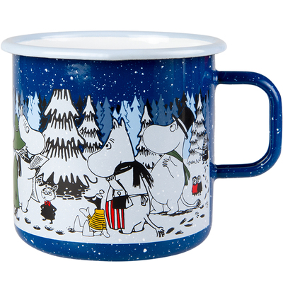 芬兰muurla姆明北欧ins风搪瓷杯