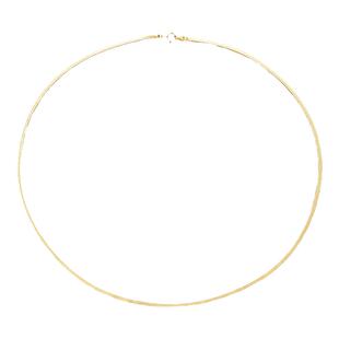 谷爱凌同款14k黄金蛇骨项链柔滑彩金素金ins欧美风链简约闪亮锁骨