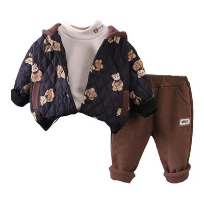 宝宝棉服三件套加厚童装棉服
