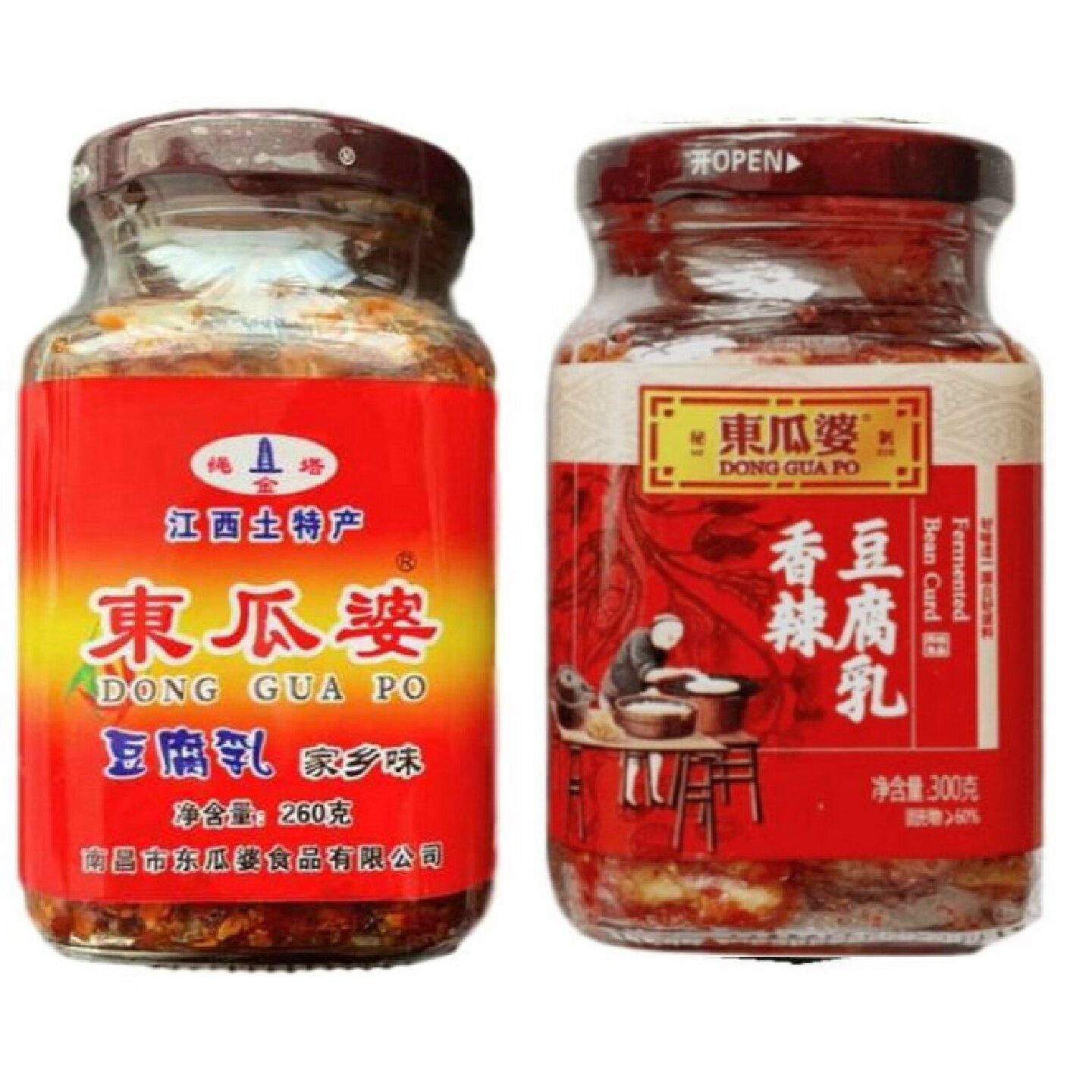 1瓶价东瓜婆豆腐乳江西南昌特产家乡味香辣味正宗霉豆腐