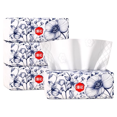 漫花4大包共1120张国风抽纸