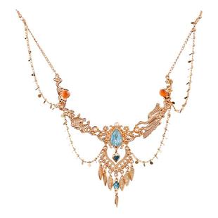 敦煌舞姬异域风额头链发饰西域公主写真古风汉服配饰眉心坠头饰女